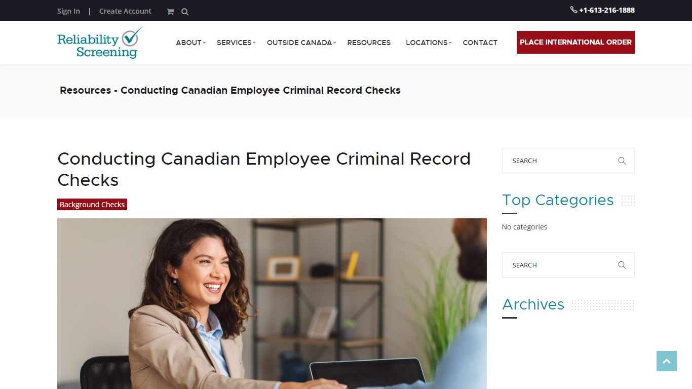 Conducting Canadian Employee Criminal Record Checks